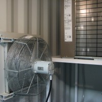 Container VFD/DOL Skid Air Flow